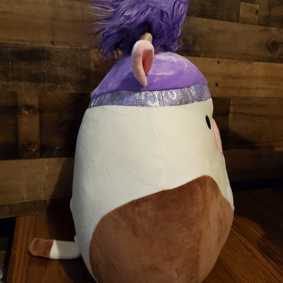 Squishmallow Squish-Doos Ronnie the Cow 14" Plush Stuffed Kellytoy Purple NWT - Picture 6 of 10